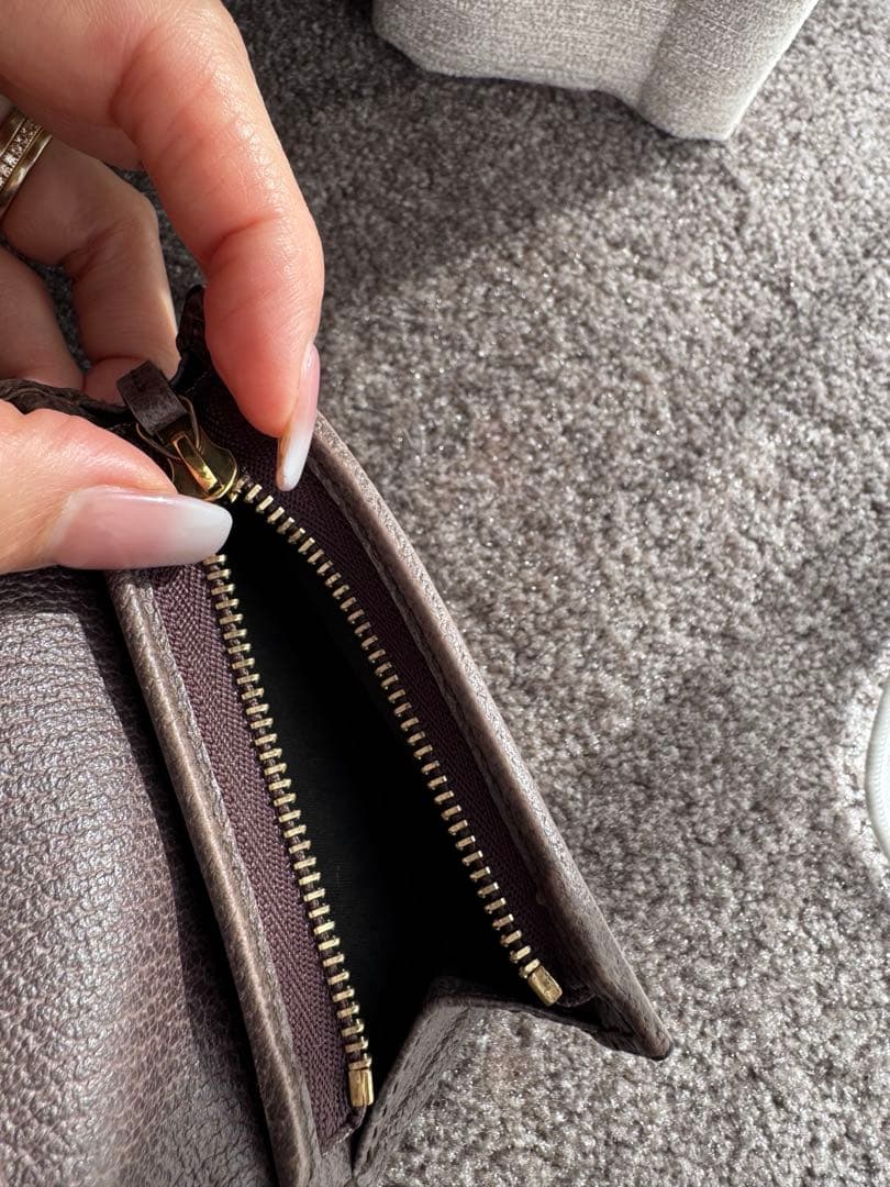 GUCCI オフィディアGGキャンバス 二つ折り財布