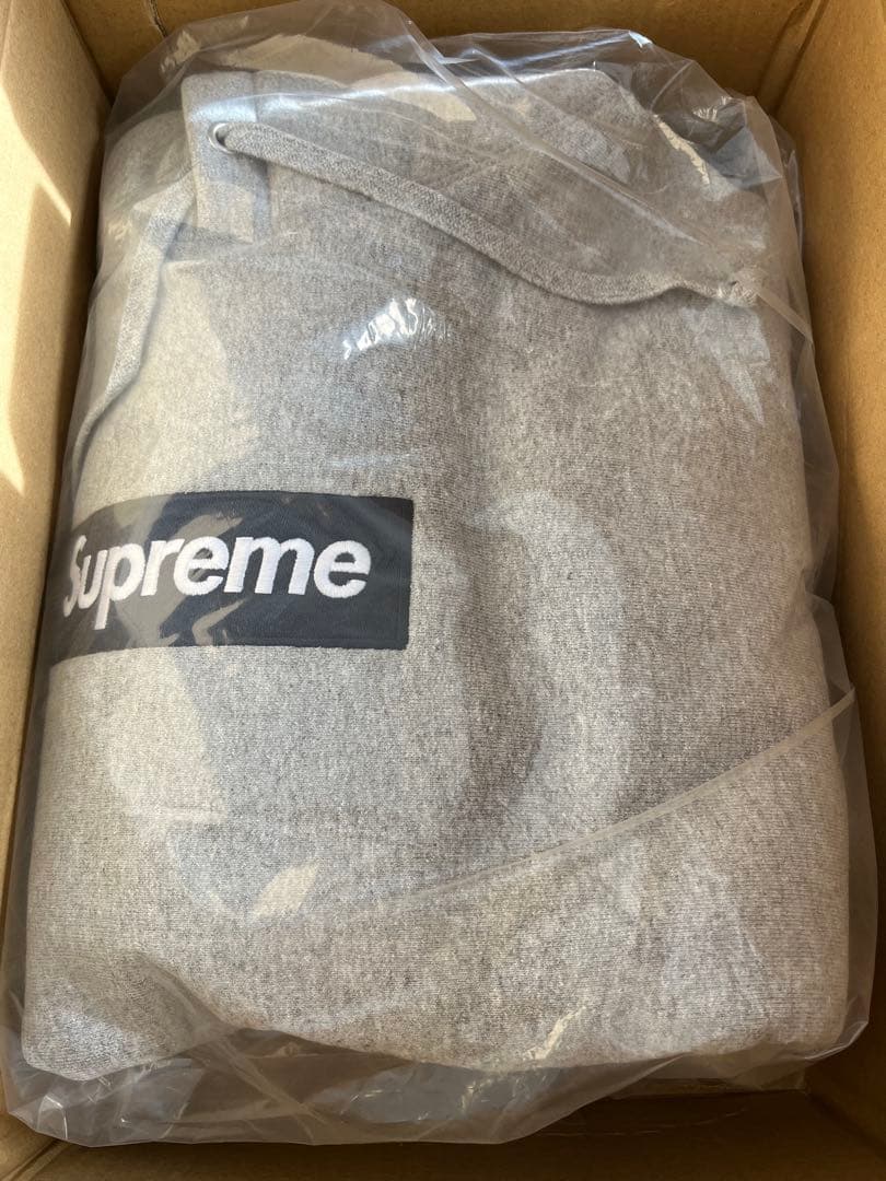 トップス Grey M Supreme Box Logo Hooded