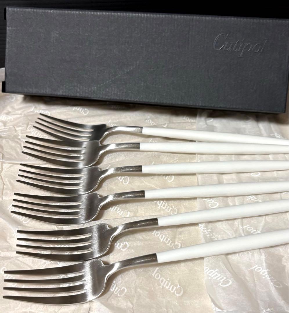 Cutipol GOA ディナーフォークホワイト12本セット　※未使用品　美品