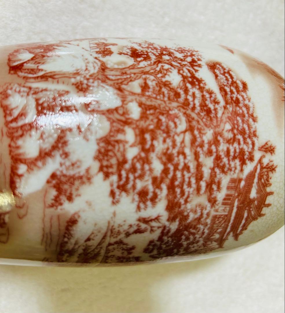 中国古美術　清时代 花瓶　【大清乾龍年製】在銘y119