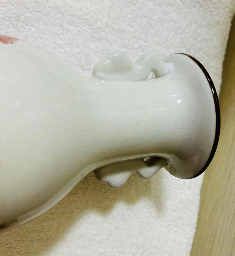 中国古美術　清时代 花瓶　【大清乾龍年製】在銘y119