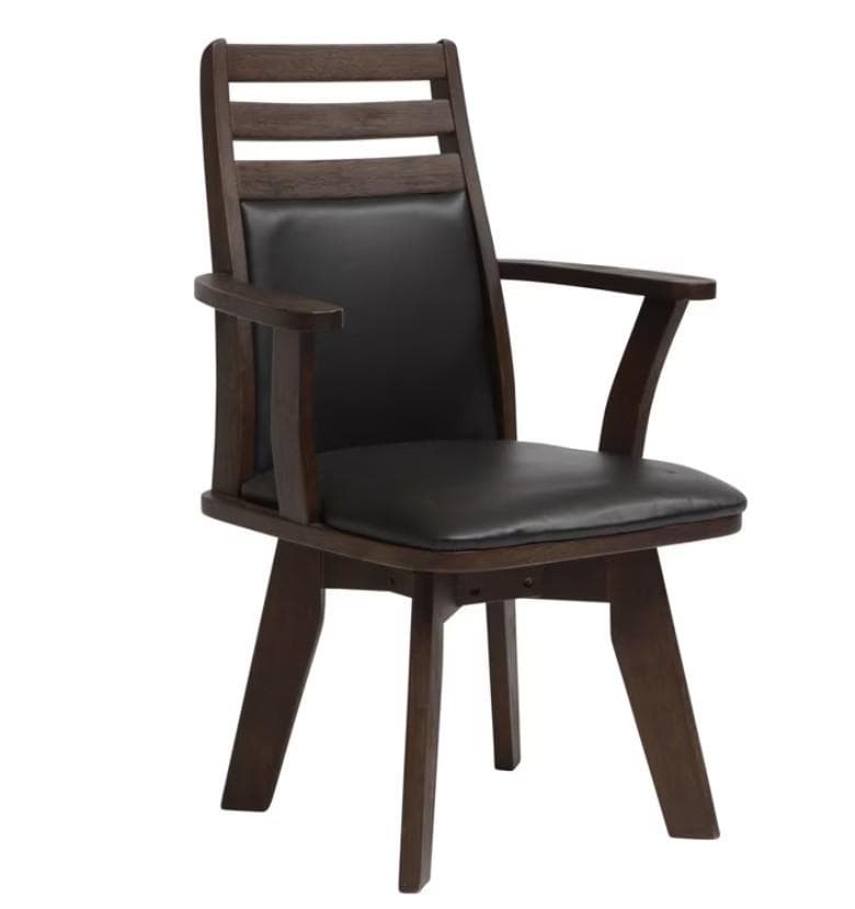 CD DC CB 8脚　ダイニングチェア　アームチェア　肘付　ブラウン＊ブラック