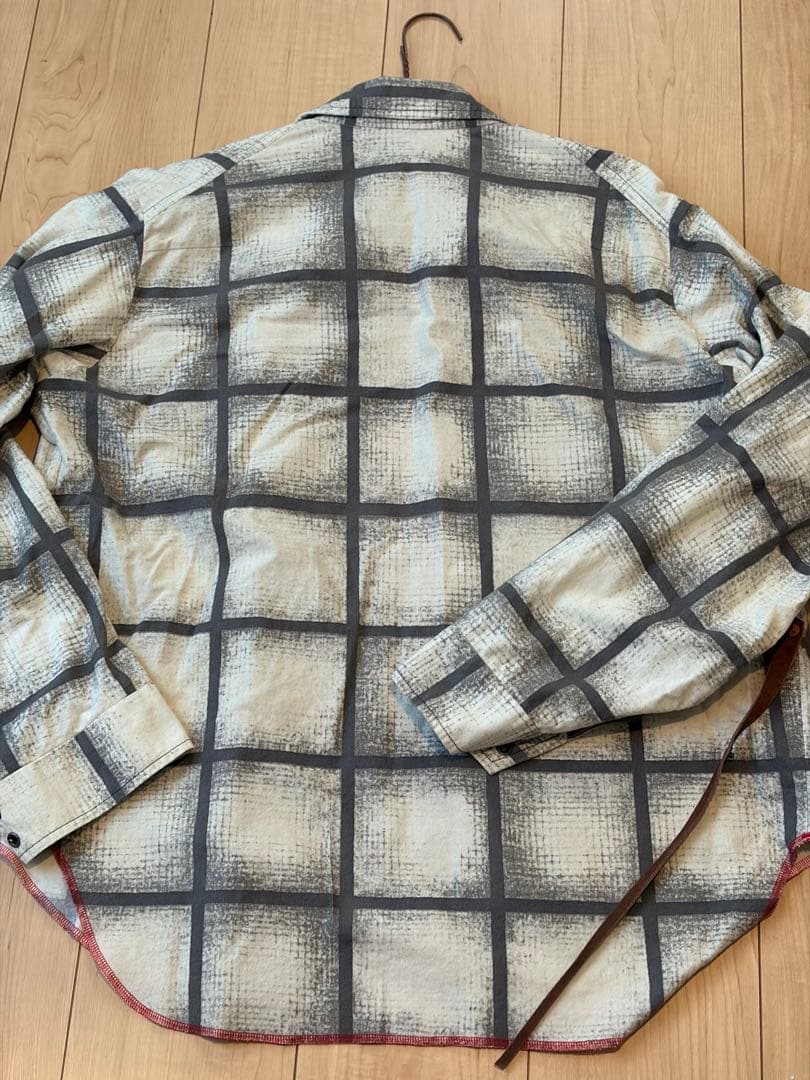 SUNSEA サンシー チェック プルオーバー シャツ 日本製