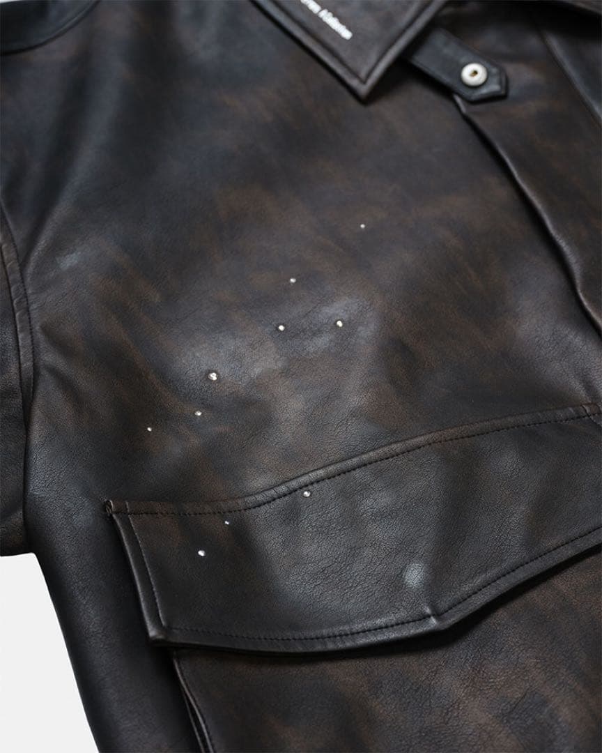 ずとまよ Zutomud Fake Leather Blouson L