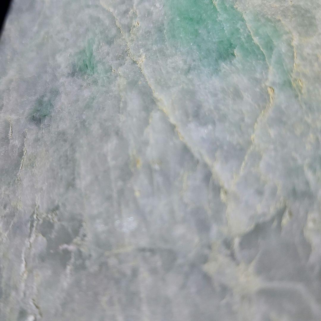 スッキリしたグレーが綺麗✨ 大きな本翡翠 JADEITE 原石 表面磨き 531