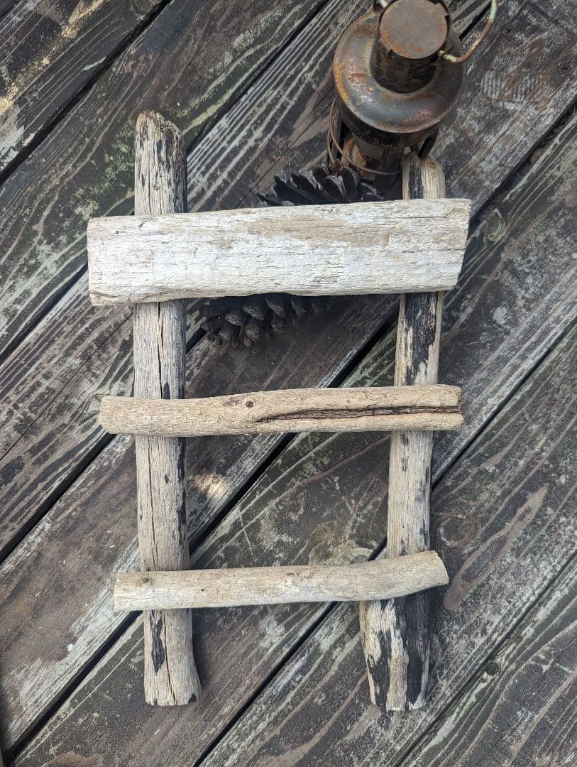 ウッドラダー 流木インテリア 梯子