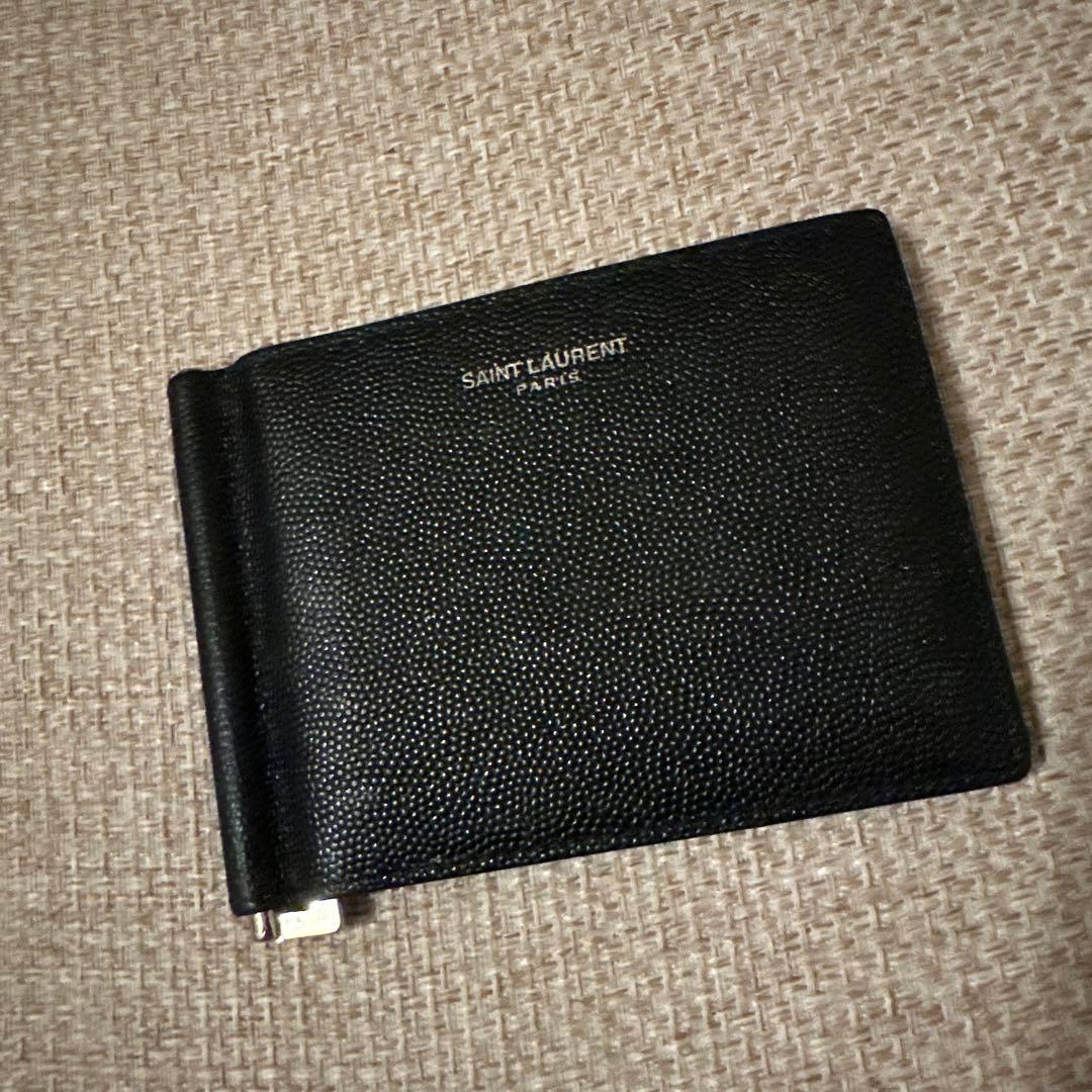 SAINT LAURENT ブラックマネークリップ