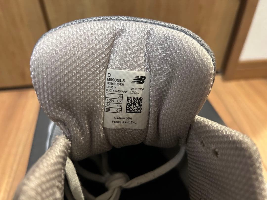 靴 New Balance M990GL5 29cm