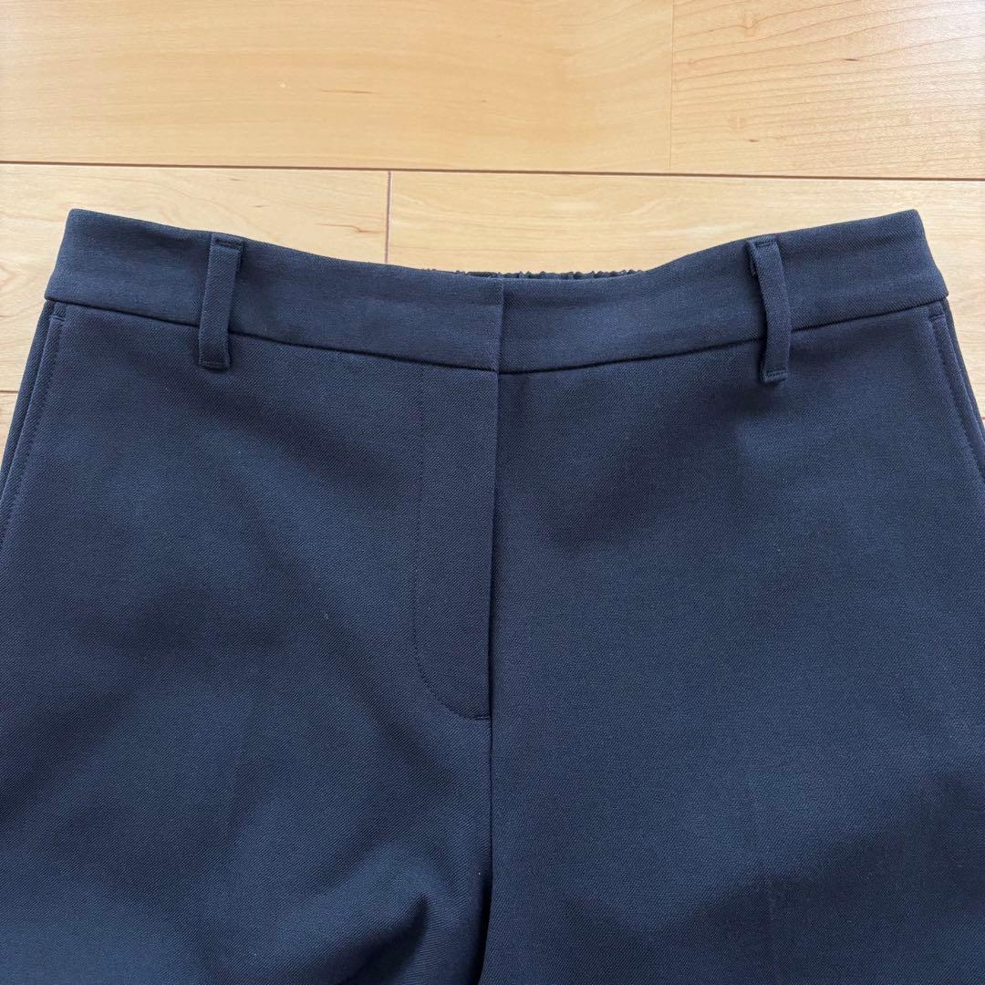 美品 PLST プラステ ノーカラー セットアップ スーツ ブラック 1ボタン