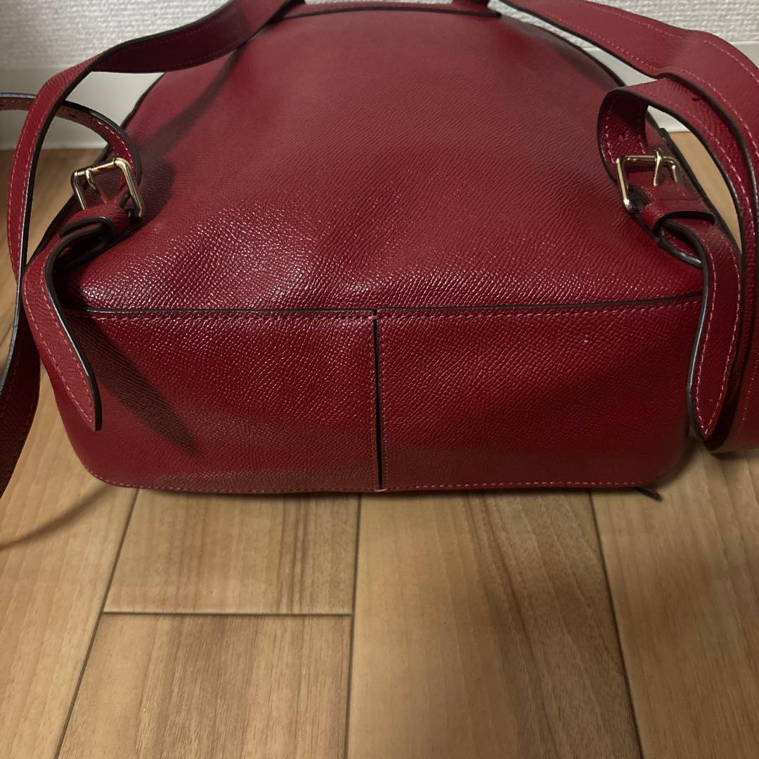 コーチ　COACH　リュック　バックパック　ブラウン／レッド