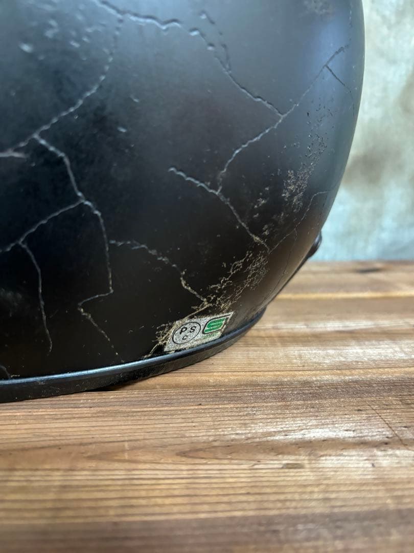 金*欠様 ジェットヘル 小帽体 目深く被れる　ビンテージ風 エイジング Lサイズ