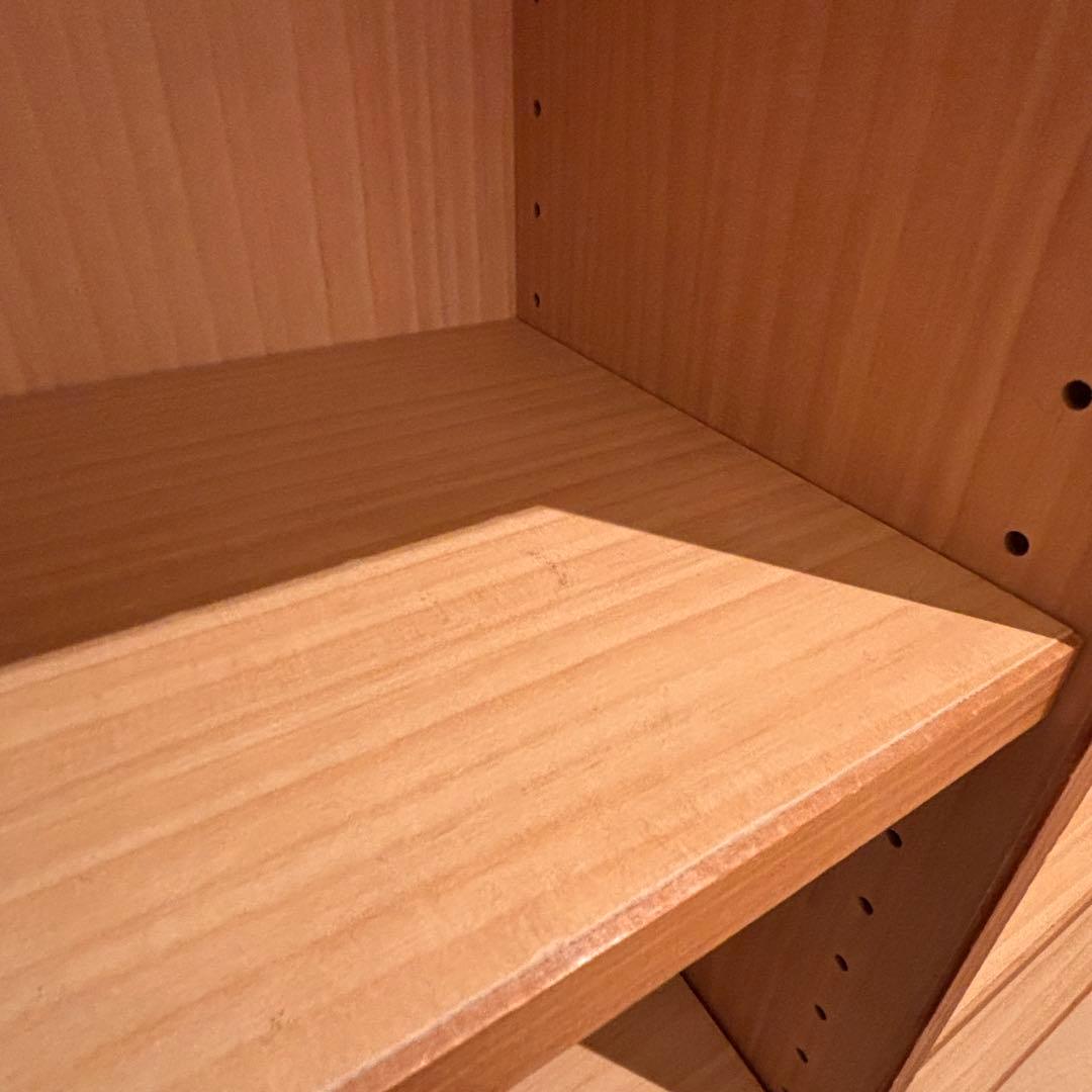 モモナチュラル シェルフ/ワゴン キャスター付き