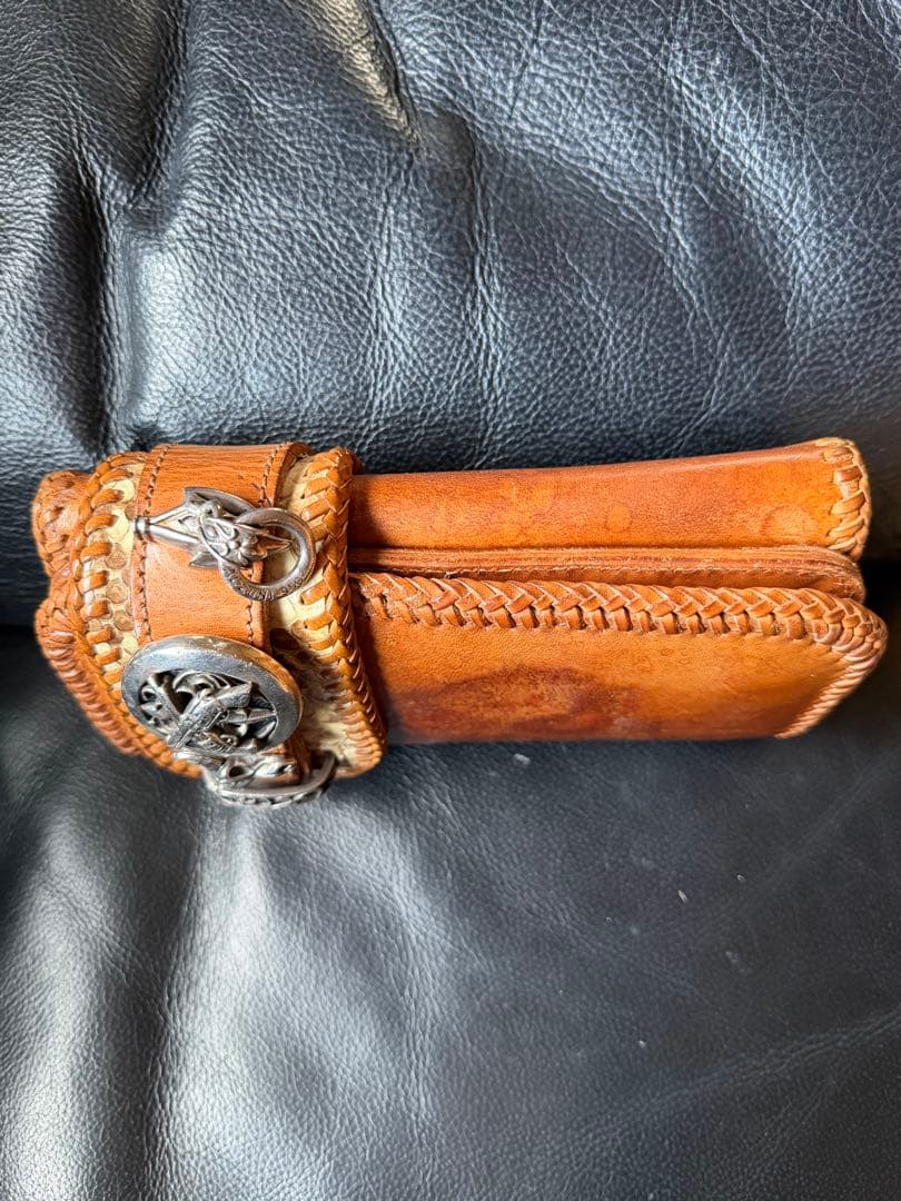 アルズニ　長財布　希少焼印オーダーメイドカスタム　美品ライダース