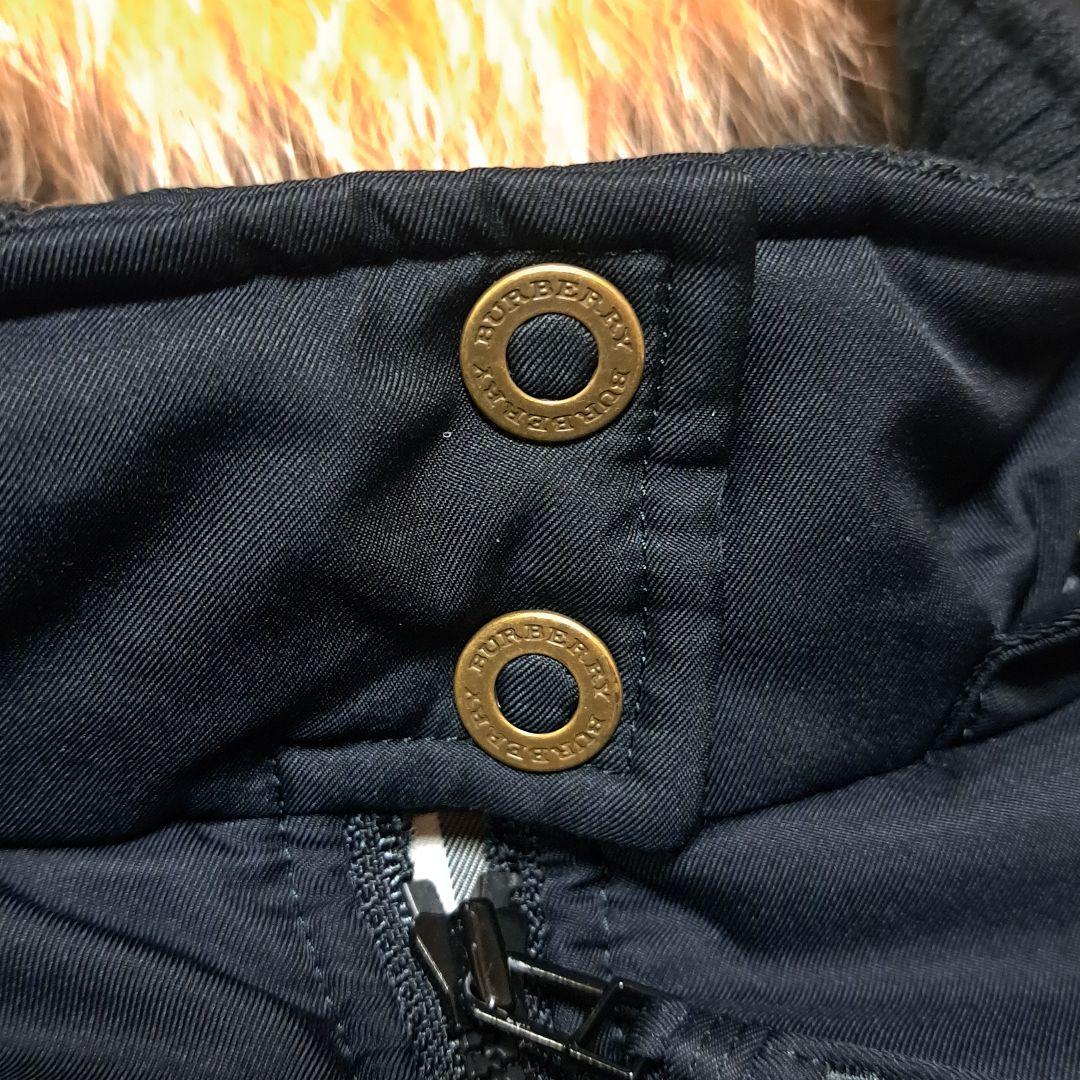 【極美品】バーバリーロンドン ベスト ノバチェック フォックスファー Sサイズ