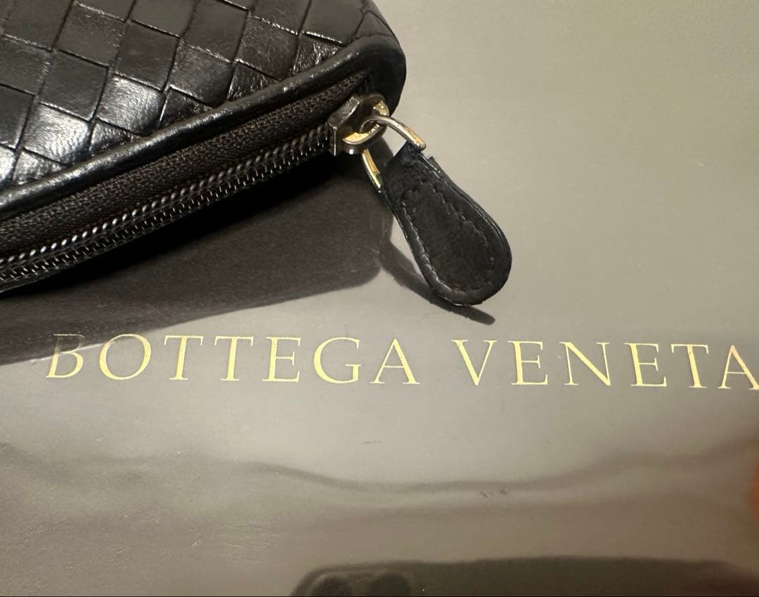 【付属品付】ボッテガヴェネタ ラウンドファスナー/ラム/黒/1️⃣✨✨✨