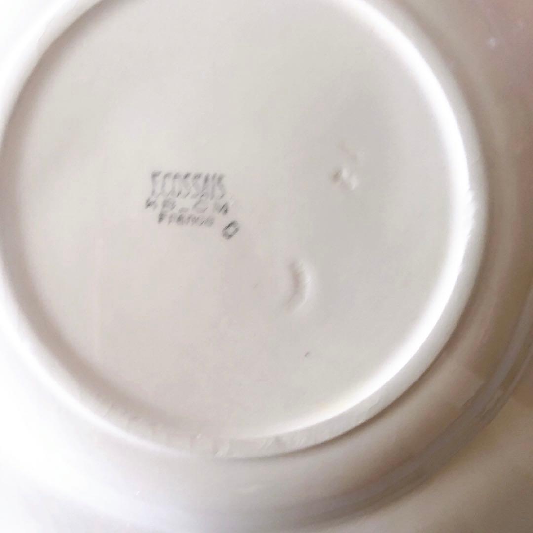 クレイユエモントロー HBCM スーププレート　D フランスアンティーク食器