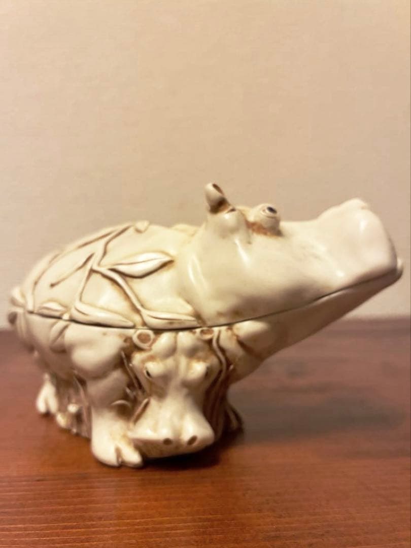 1991年 初期作／SAC刻印あり　カバ フィギュリン ハーモニーキングダム