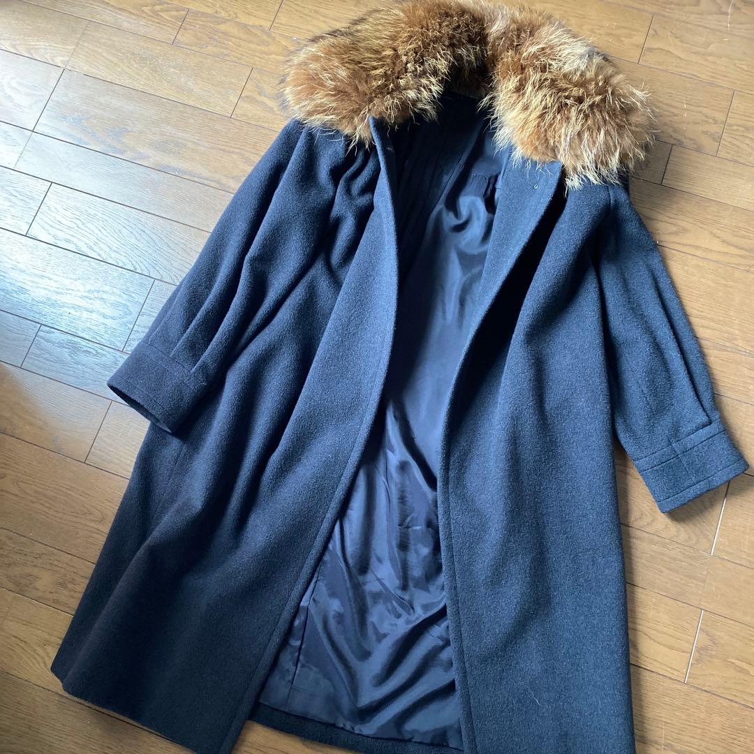 合馬さま専用Givenchy ブラック ファー襟 黒