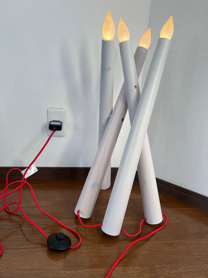 IKEA フロアスタンド　キャンドル型　オールドイケア　スタンドライト