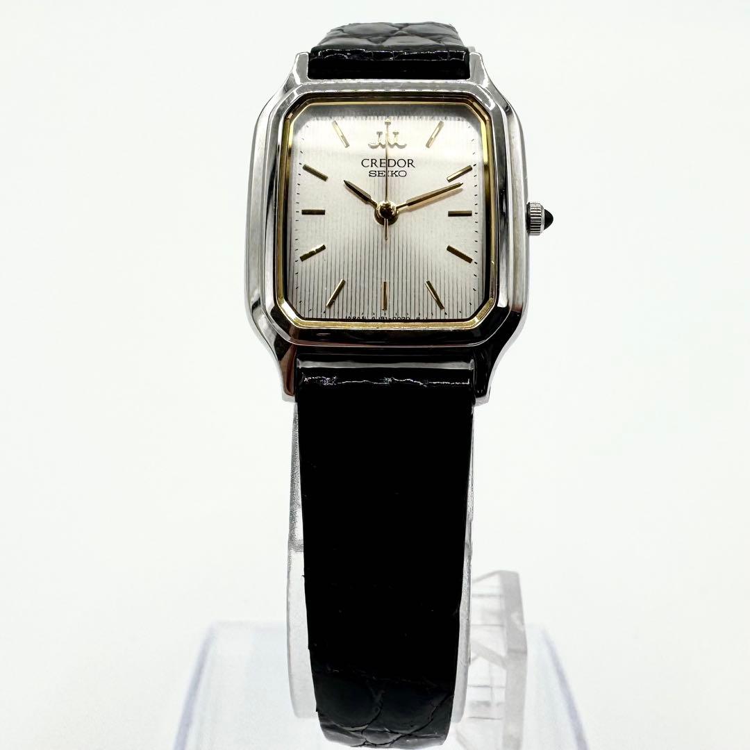 稼働/新品電池　セイコー　クレドール　クォーツ　レディース腕時計　純正ベルト