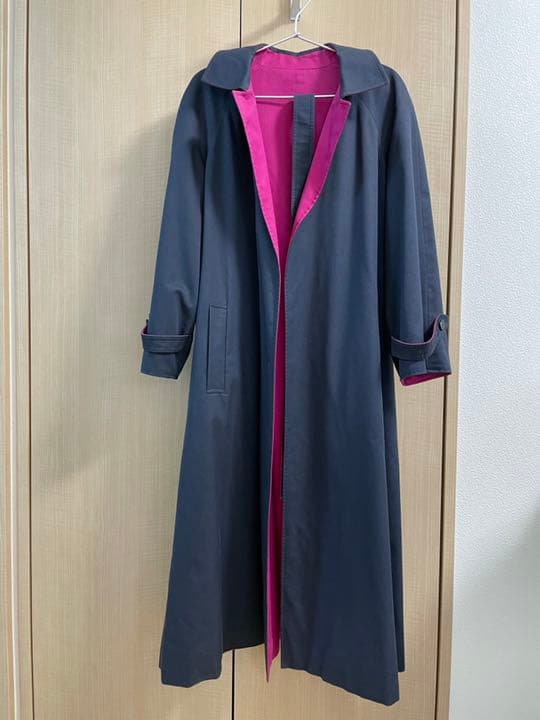 VINTAGE Aquascutum リバーシブルロングコート