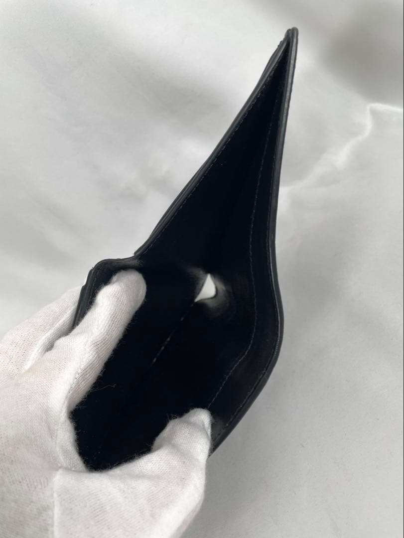 美品 TOM FORD トムフォード 二つ折り財布 クロコ型押し レザー 箱付き