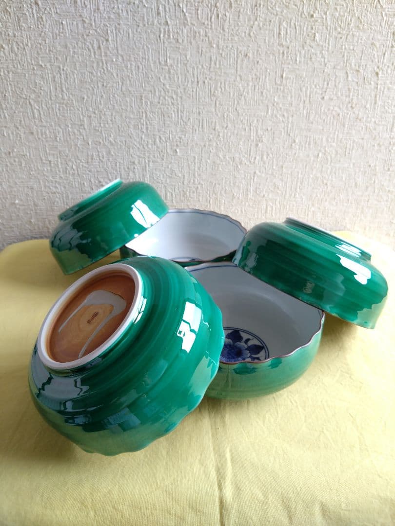 昇峰　京焼　清水焼　鉢　小鉢　交趾