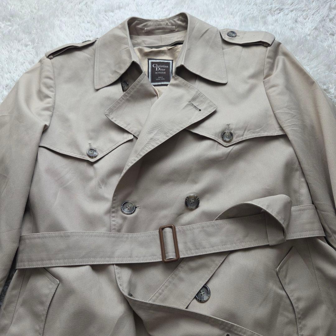 美品 Christian Dior トレンチコート ライナー付 ベージュ 40R