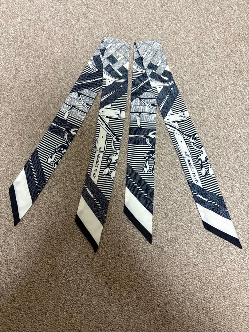 エルメス★ツイリー★ネイビー 2本セット