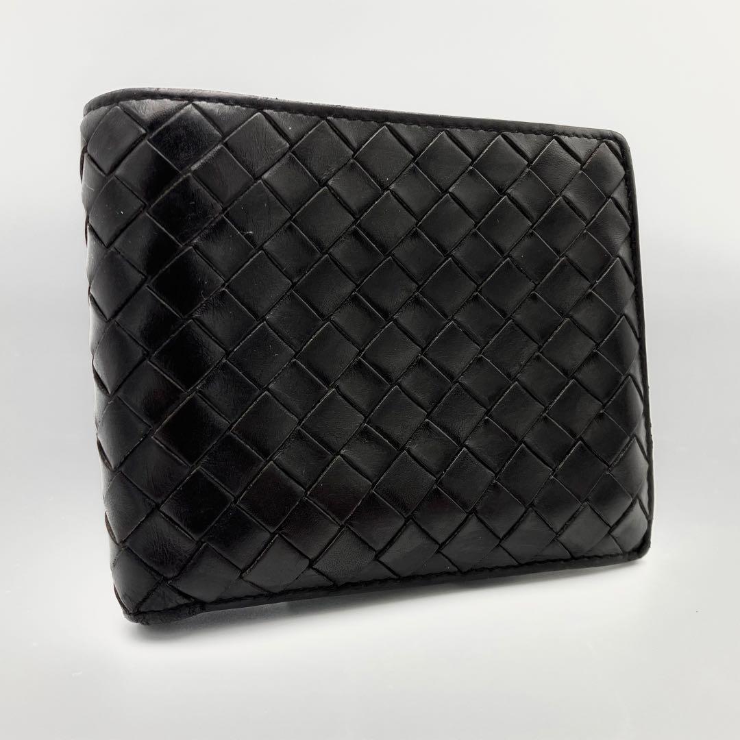 ボッテガ ピッコロ 二つ折り財布 イントレチャート 定期入れ レザー