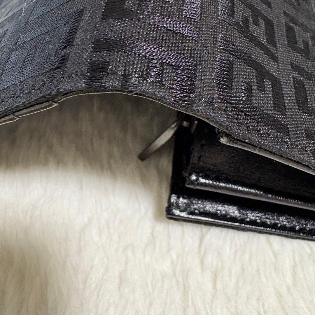 フェンディ FENDI ズッカ柄 長財布 キャンバス 未使用級美品