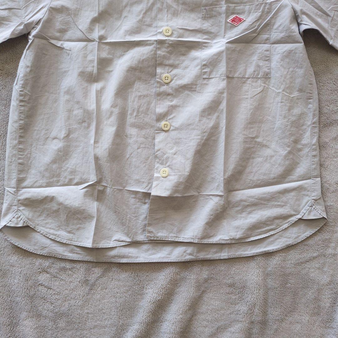 ダントン　DANTON　コットンポプリン半袖シャツ　ラウンドカラー　2枚セット