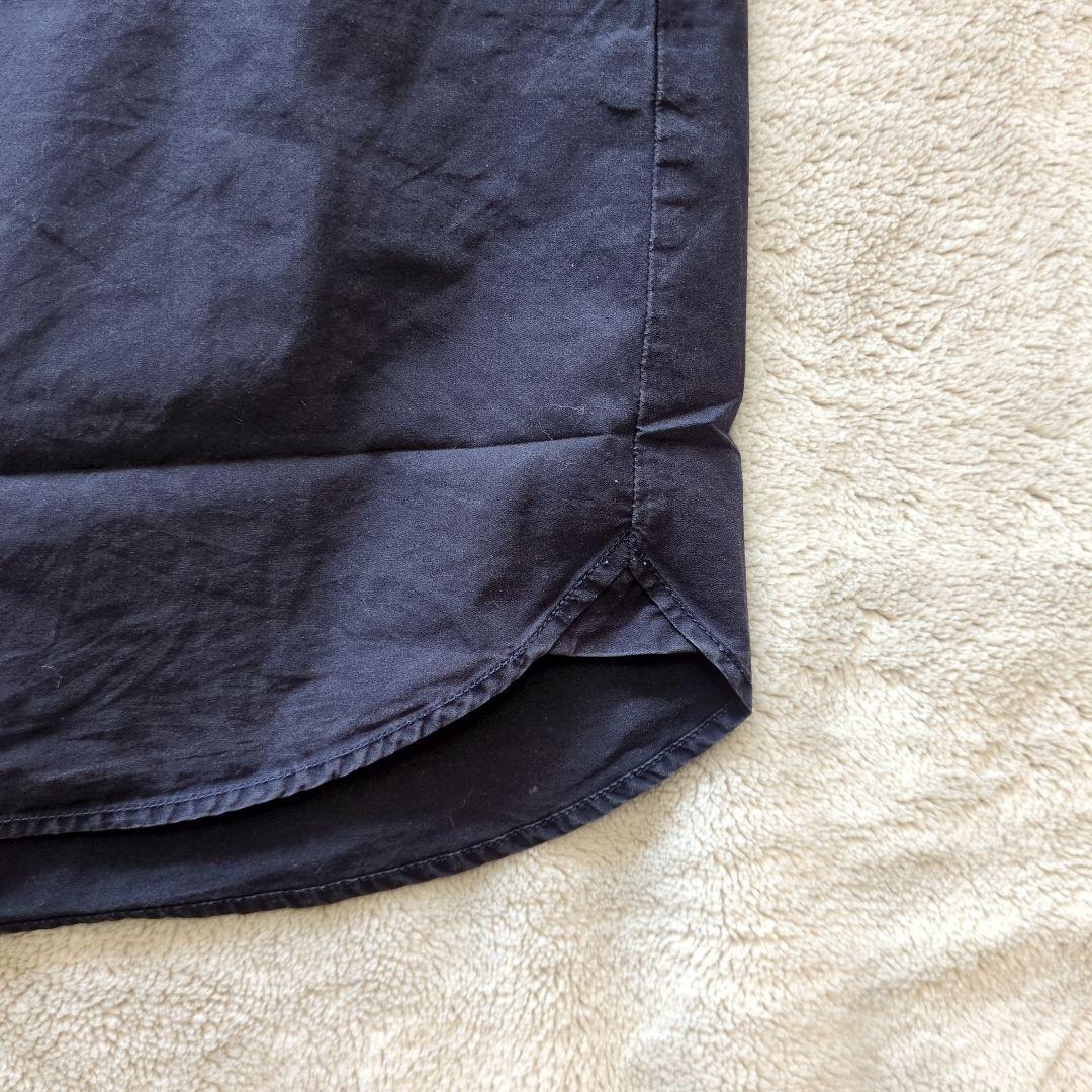 ダントン　DANTON　コットンポプリン半袖シャツ　ラウンドカラー　2枚セット