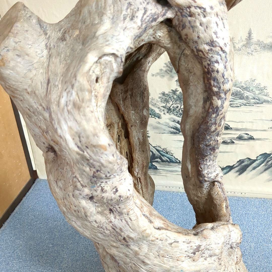 ユニークな天然木の置物 巨大オブジェ 高さ約80cm