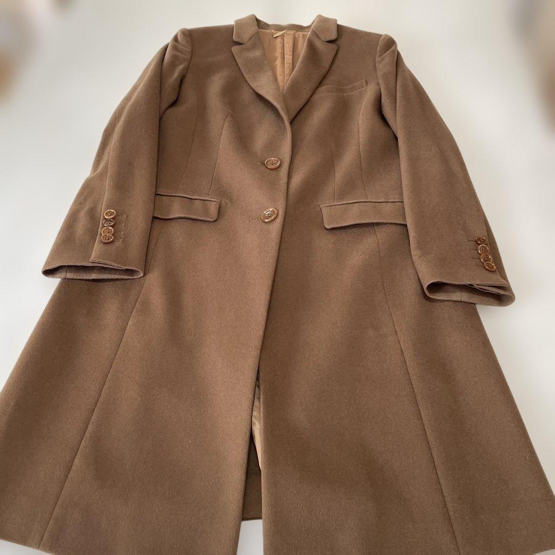 【高級】 ストラスブルゴ　チェスターコート　カシミヤ100%　PIACENZA