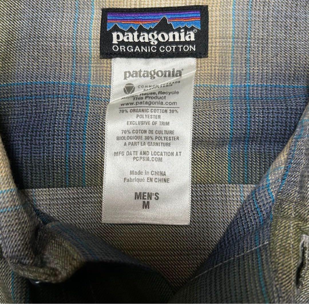 美品　Patagonia パタゴニア　オンブレ　チェック　　長袖　M