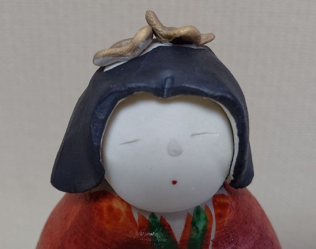 葉月窯　松原朋子 雛人形 立ち雛　陶人形 九谷焼 美品