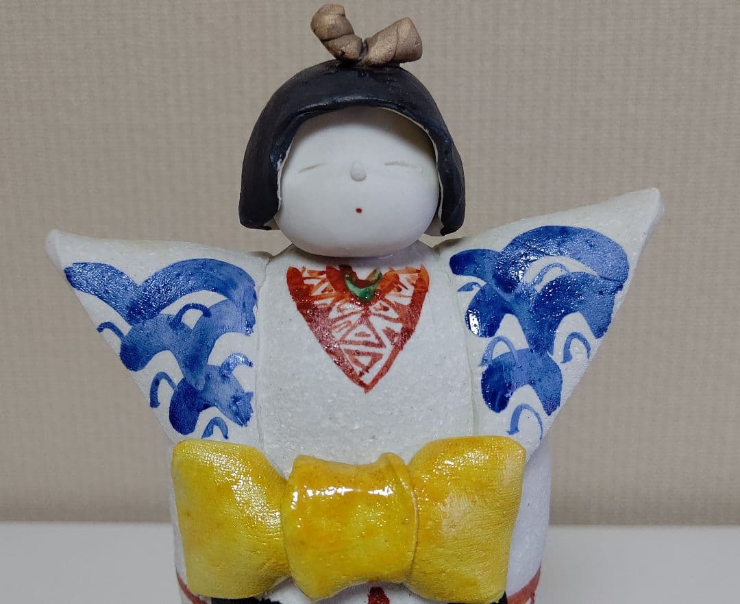 葉月窯　松原朋子 雛人形 立ち雛　陶人形 九谷焼 美品