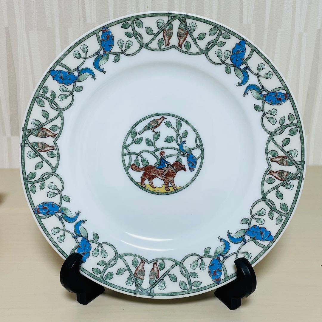 未使用 HERMES エルメス アーリーアメリカ プレート 皿 ペア 2枚セット