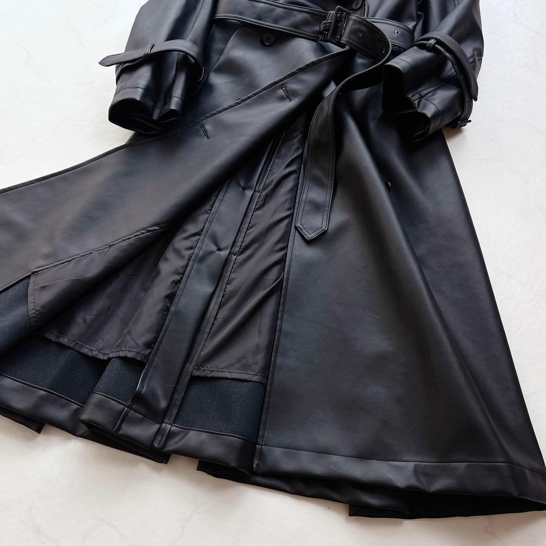【THE TOE】23AW　AVIGNON TRENCH COAT　レザー　黒