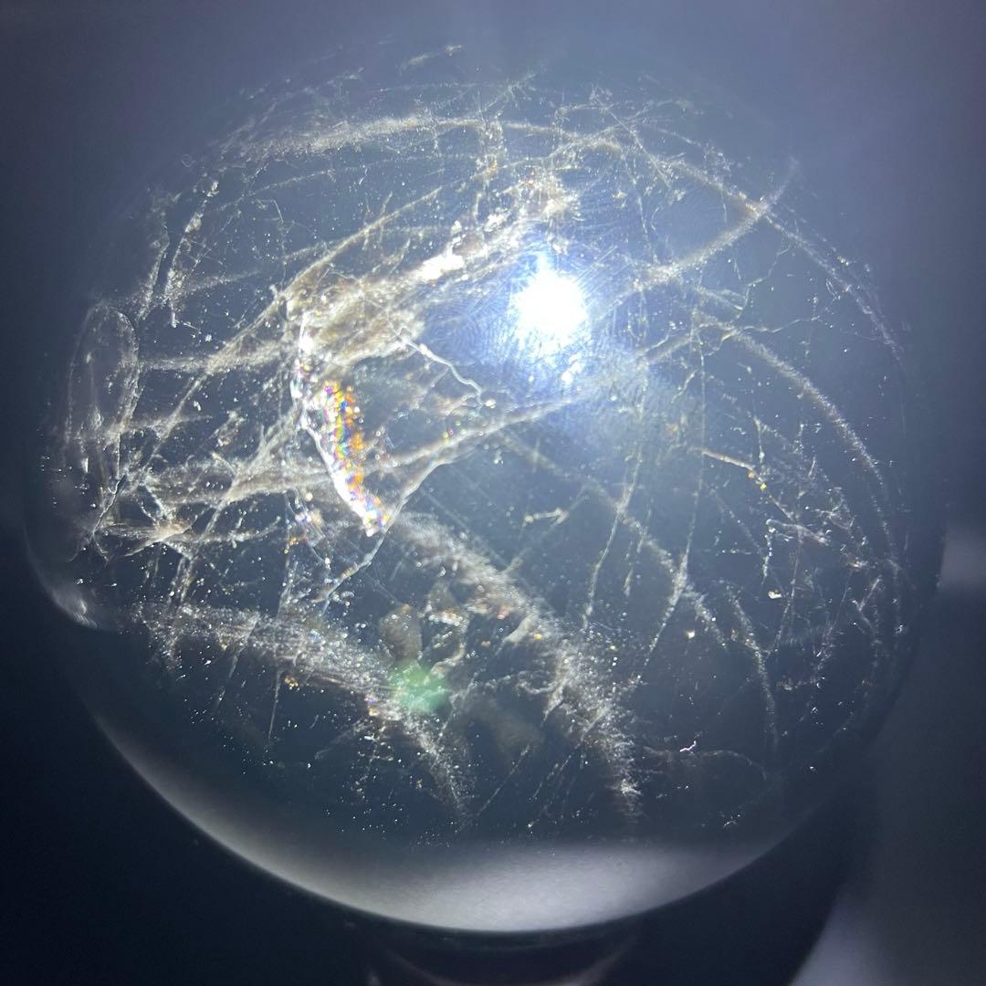 ✮極みの逸品✮✨漆黒玉超ハイパワー 黒水晶✨スターモリオン 黒水晶 丸玉 天然石