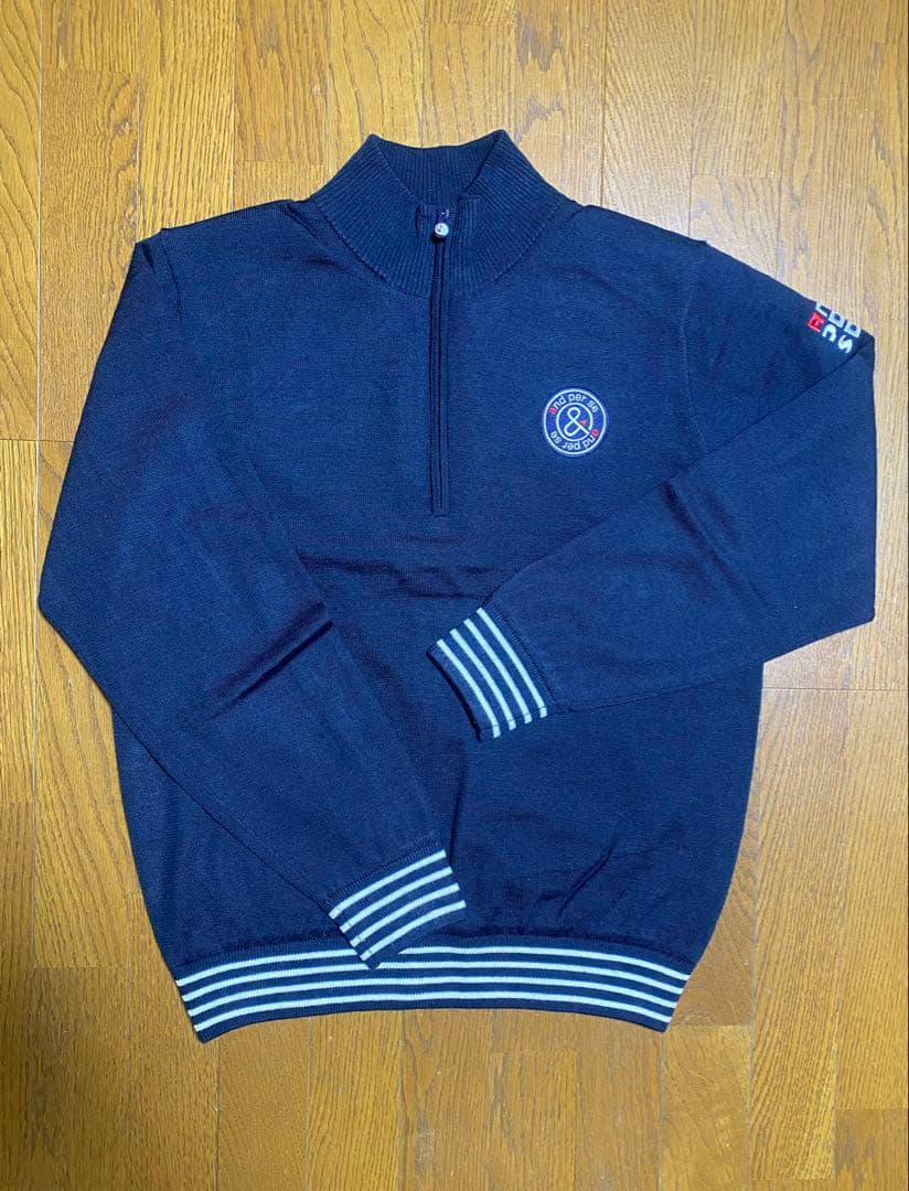 and per se アンパスィ ハーフジップ ニットジャケット ゴルフ