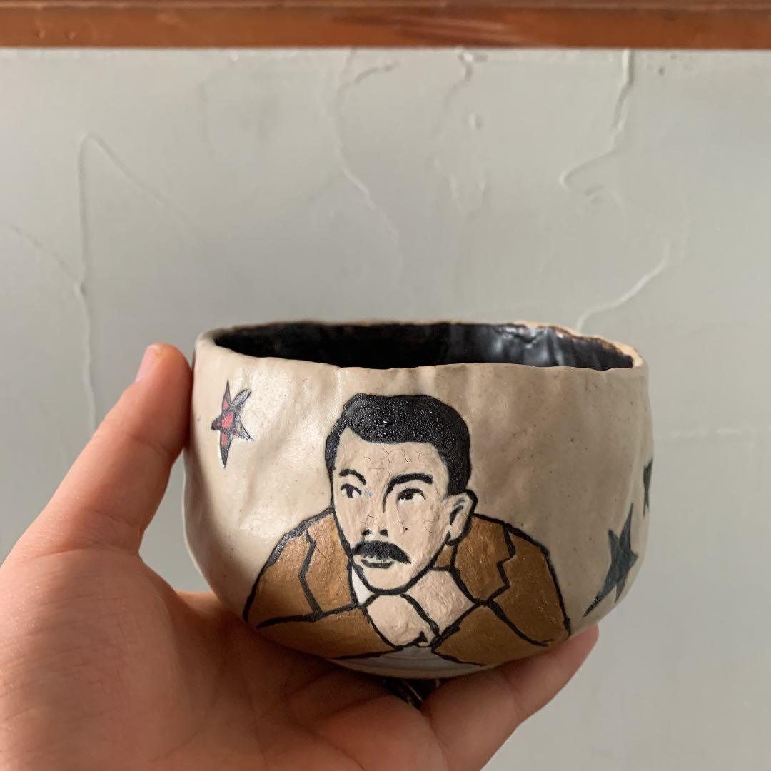 妻の作った　国木田独歩の抹茶茶碗　夜のテトラポッドと月光の鉢　回文