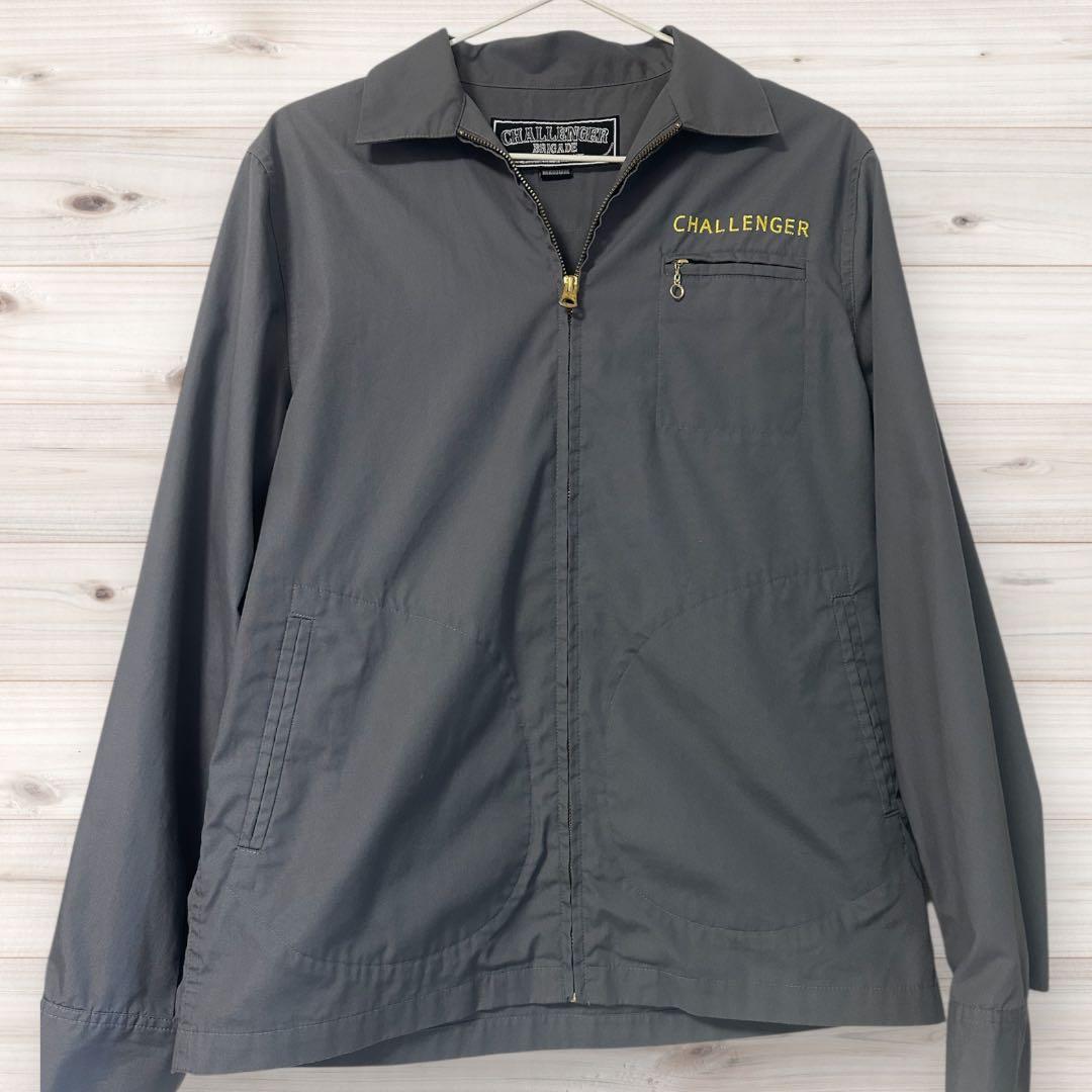 Challenger 刺繍 ジップアップジャケット 1985年 M コットン