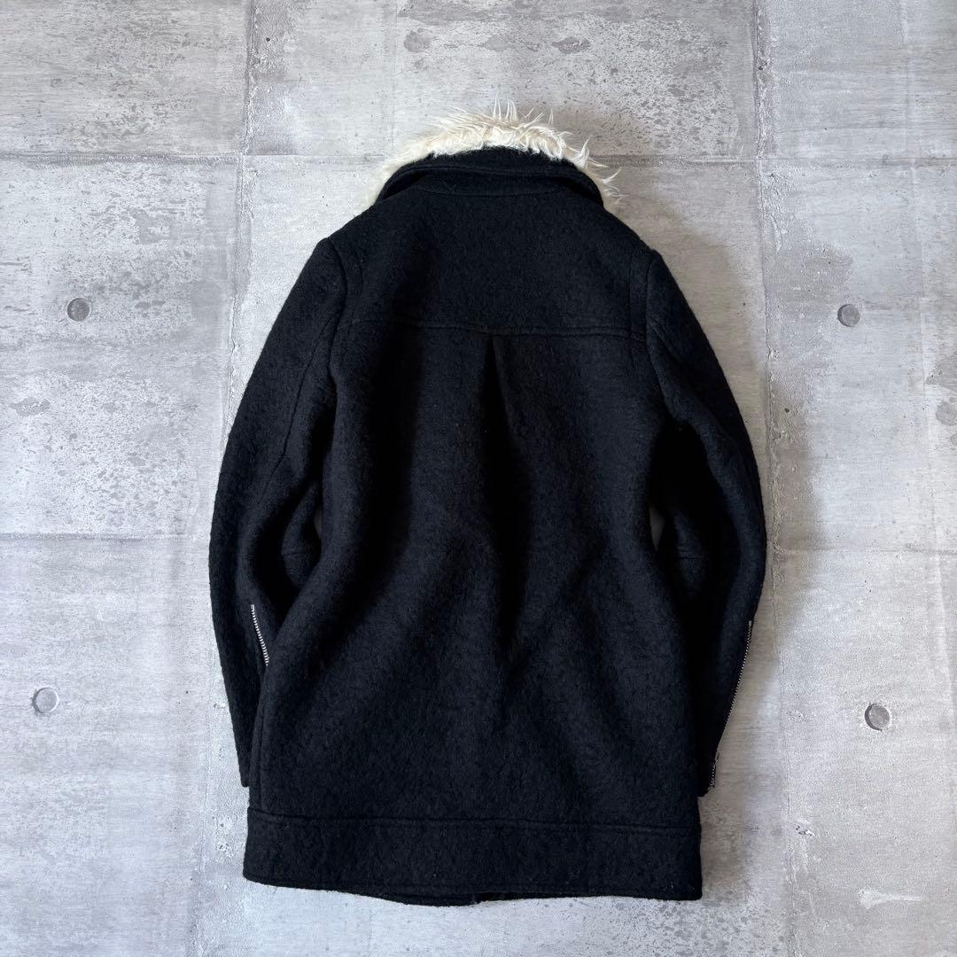 ジャケット・アウター archive wool riders jacket long far y2k