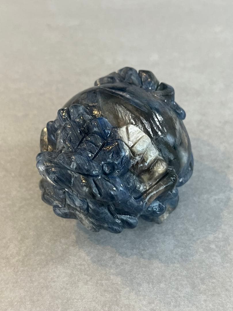 【高品質】カイヤナイト龍亀（ロングイ）置物