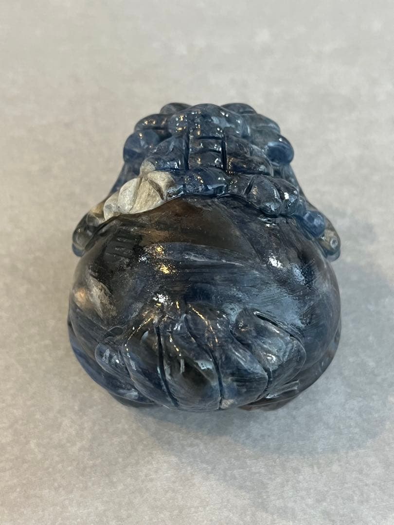 【高品質】カイヤナイト龍亀（ロングイ）置物