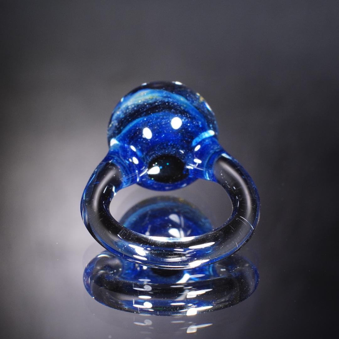 ガラスの小宇宙　レインボーオパール　リング　No.2039