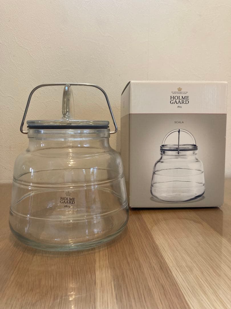 未使用・HOLMGAARDホルムガード・スカーラ　ガラスキャニスター1L