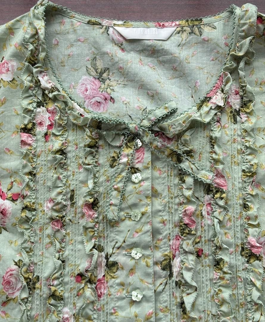 ピンクハウス バラ ブラウス